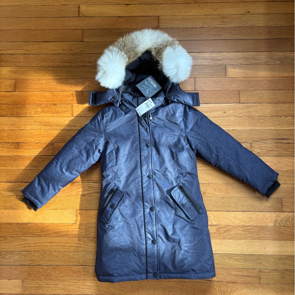 Triple Fat Goose Down Parka with Fur Trim Hood
